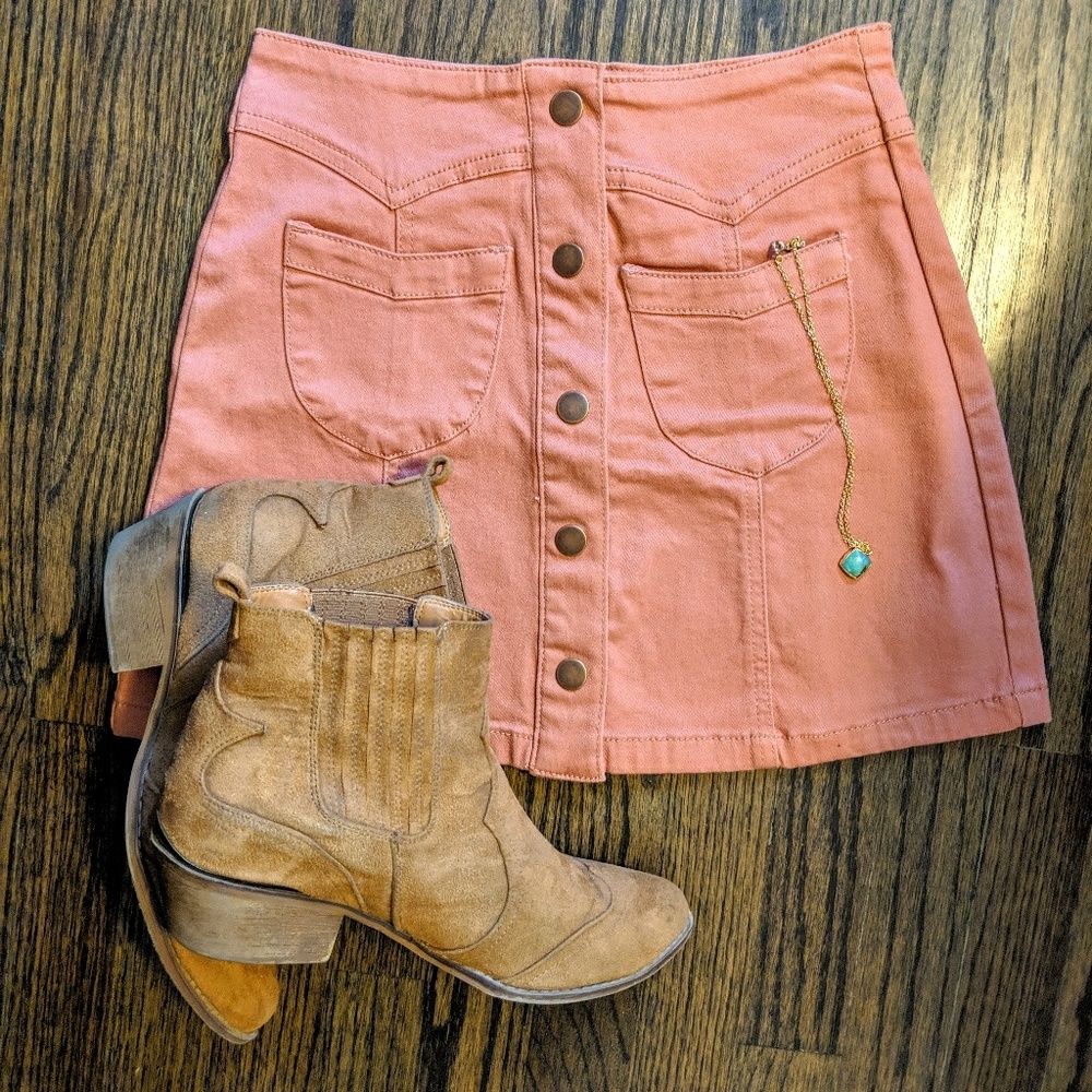 F21 Western Skirt